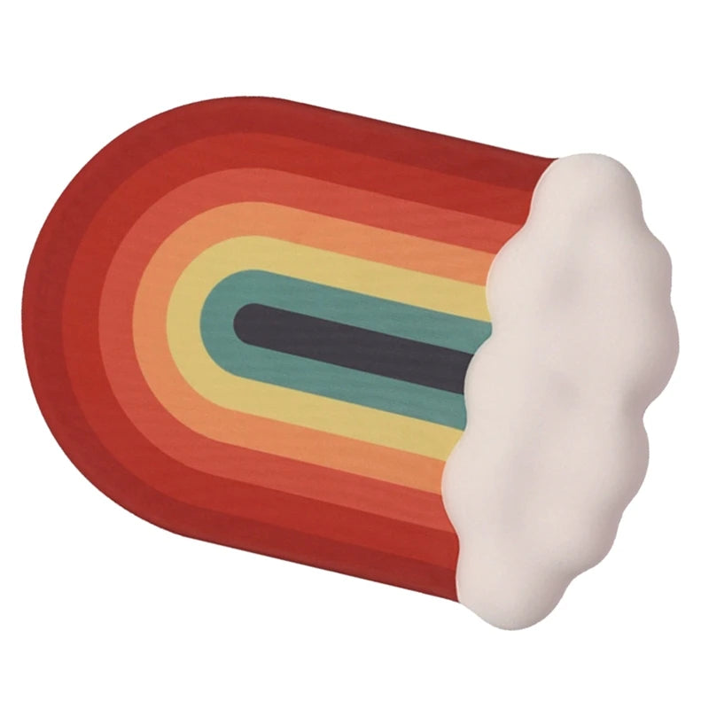 WISH Rainbow Mouse Pad Keyboard Wrist Rest Memory Foam Silicone Ergonomic-Mouse Pad Laptop Wrist Rest Oasis Select