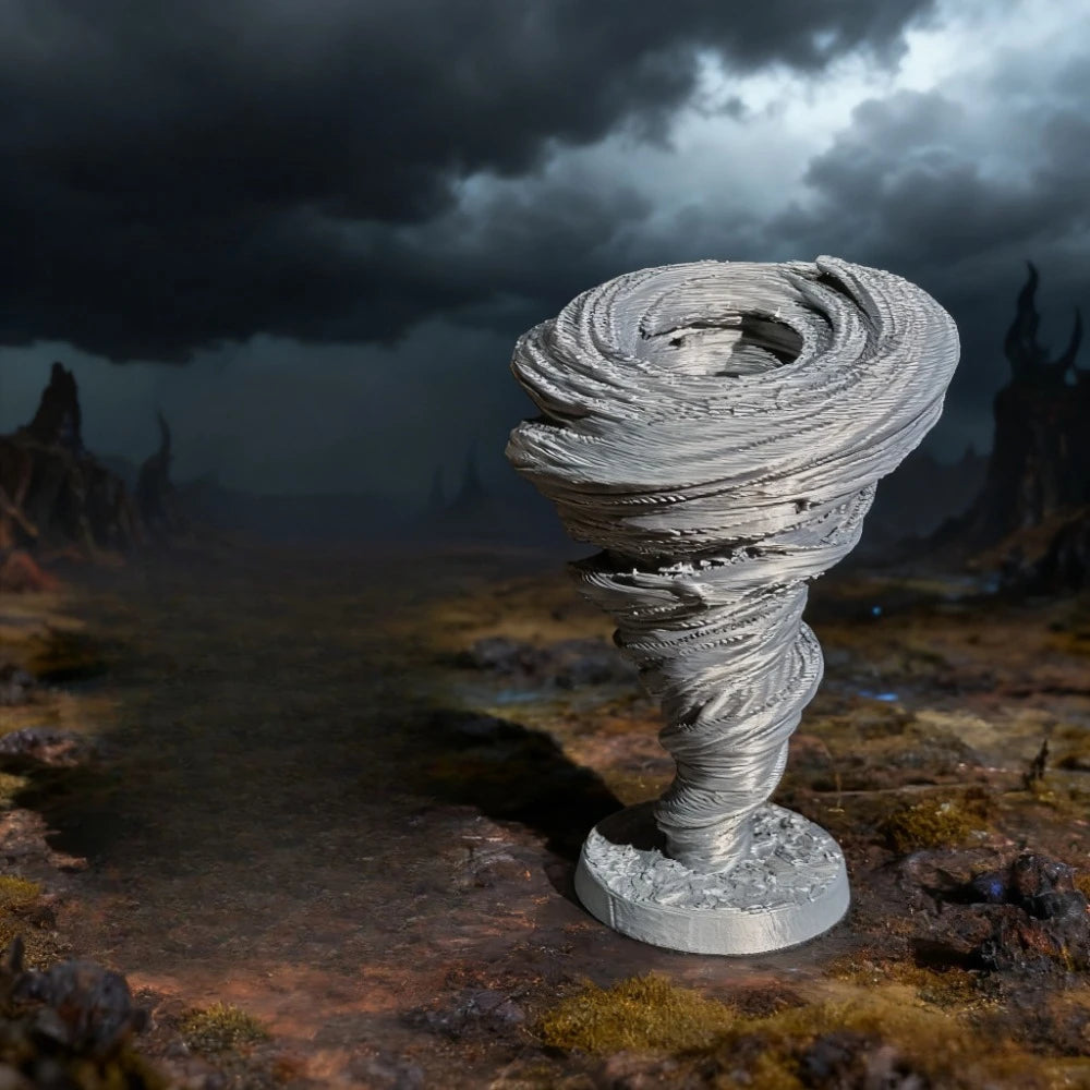 Fantasy RPG Wind Elemental Miniatures Ornaments Cool Vortex Model DIY Paintable Tabletop Games Terrain Mini Dioramas Decoration Oasis Select