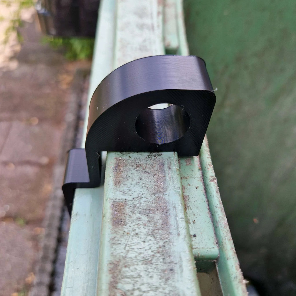 Ventilated Trash Can Lid Support Bracket | Spacing Rack