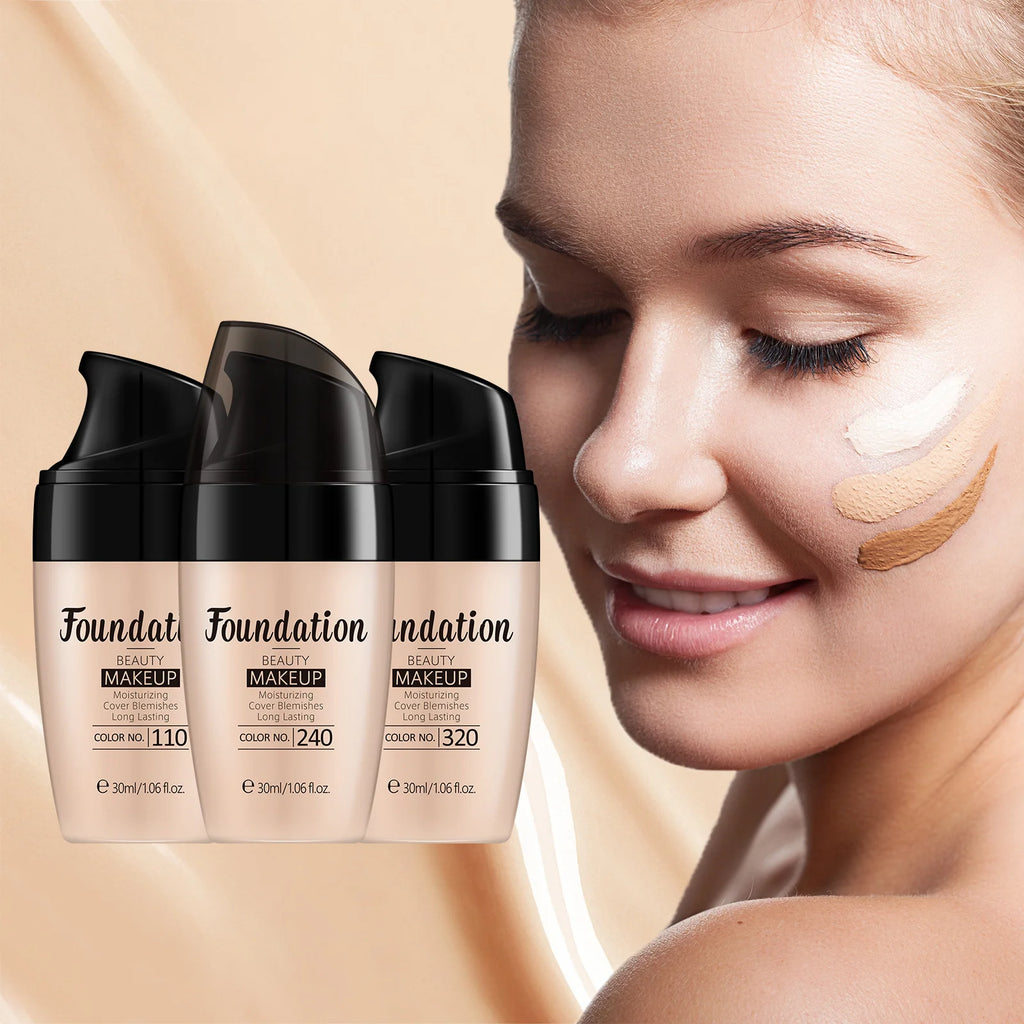 LAIKOU Liquid Foundation Moisturizing Long Lasting Full Coverage Concealer Waterproof Face Makeup 30ml Oasis Select