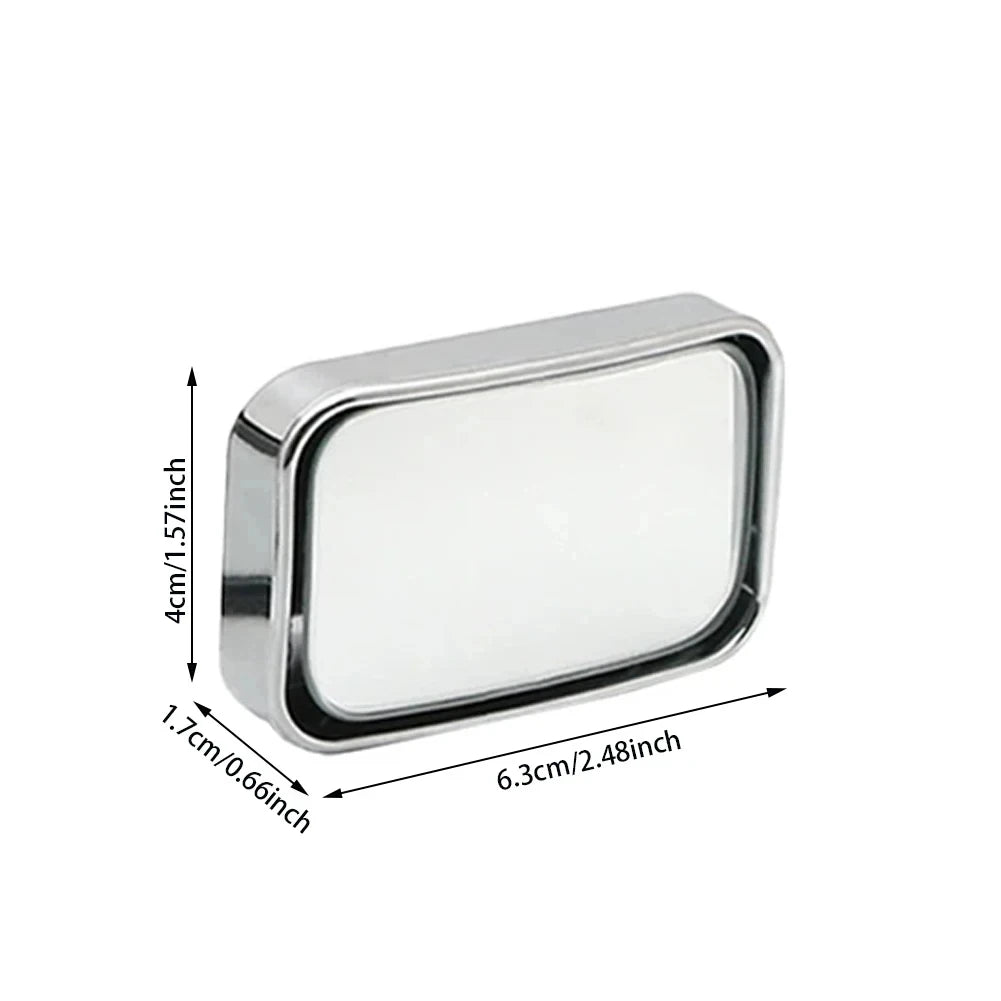 Car Blind Spot Wide-Angle Convex Mirror 2-Pack | HD Glass