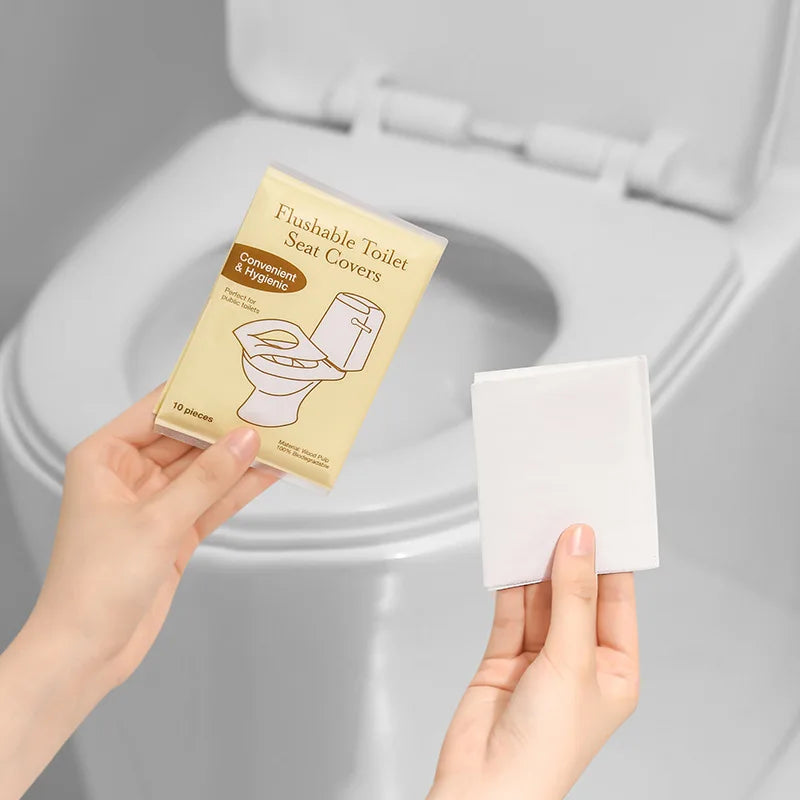 80/50/20pcs flushable toilet mat, disposable toilet seat, public restroom, airplane and camping, adult toilet essentials Oasis Select