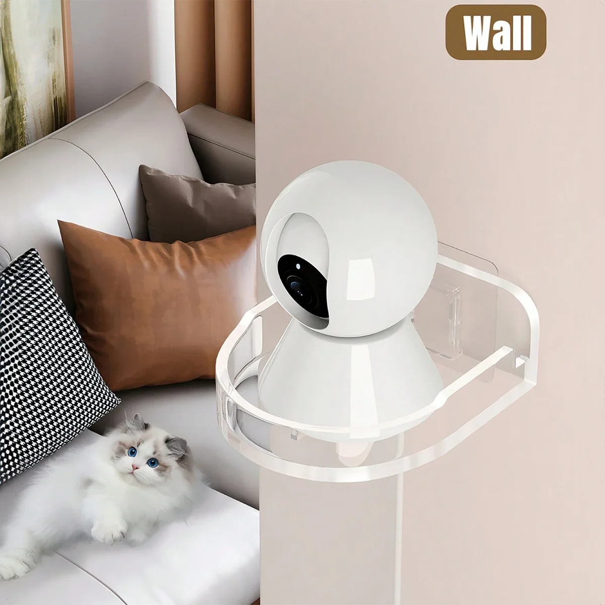 Universal Non-Drilling Wall Mount for CCTV Camera - Durable and Space-Saving Storage Holder Oasis Select