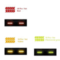 10pcs Car Reflective Arrow Sticker Safety Warning Sticker For Car Bumper Trunk Reflector Hazard Tape Car Styling Luminous Film Oasis Select 30pcs mix
