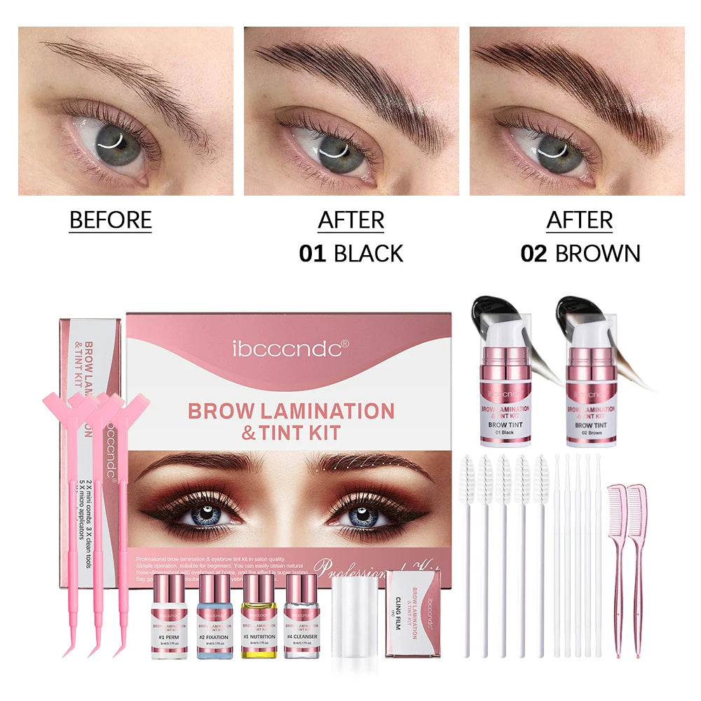 Brow Lamination & Lash Lift Tint Kit – Semi-Permanent Pro Set Brow & Lash Kit Oasis Select SZ01917