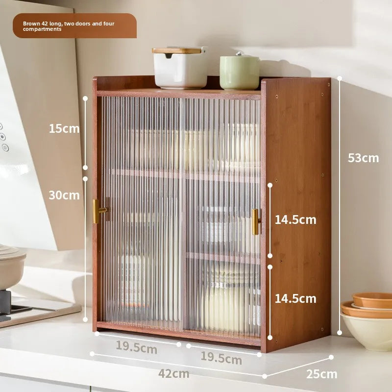 Kitchen locker countertop multi-functional square seasoning bowl storage box locker side water cup rack rack Oasis Select Type A 42cm