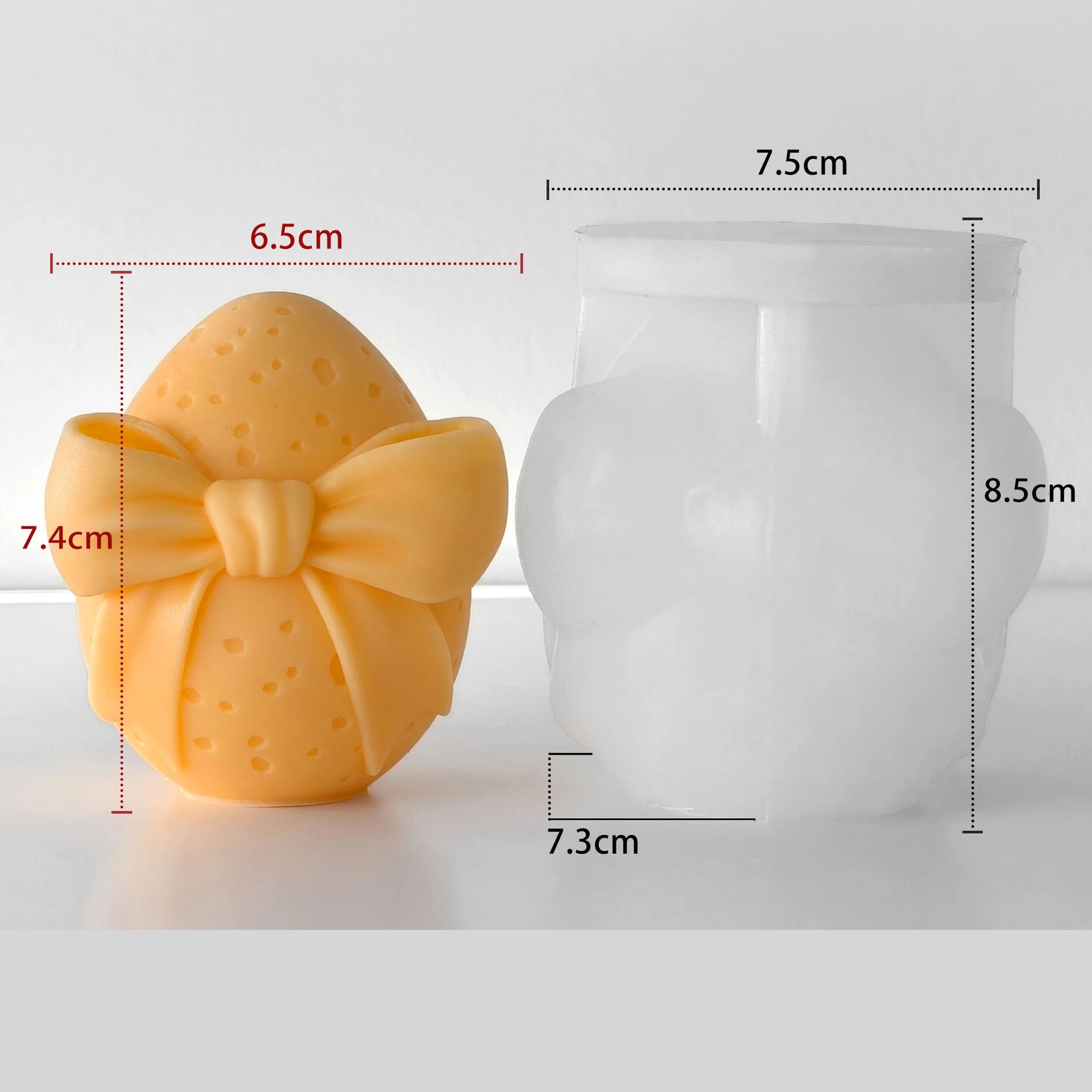 Bow Egg Scented Candle Mold Decorative Easter Egg Mold Diffuser Stone Mold Bowknot For Candle Making Gifting Diy Craft Oasis Select C