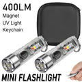 ZHIYU S11 Mini Keychain Flashlight – 400LM, USB-C, Magnetic