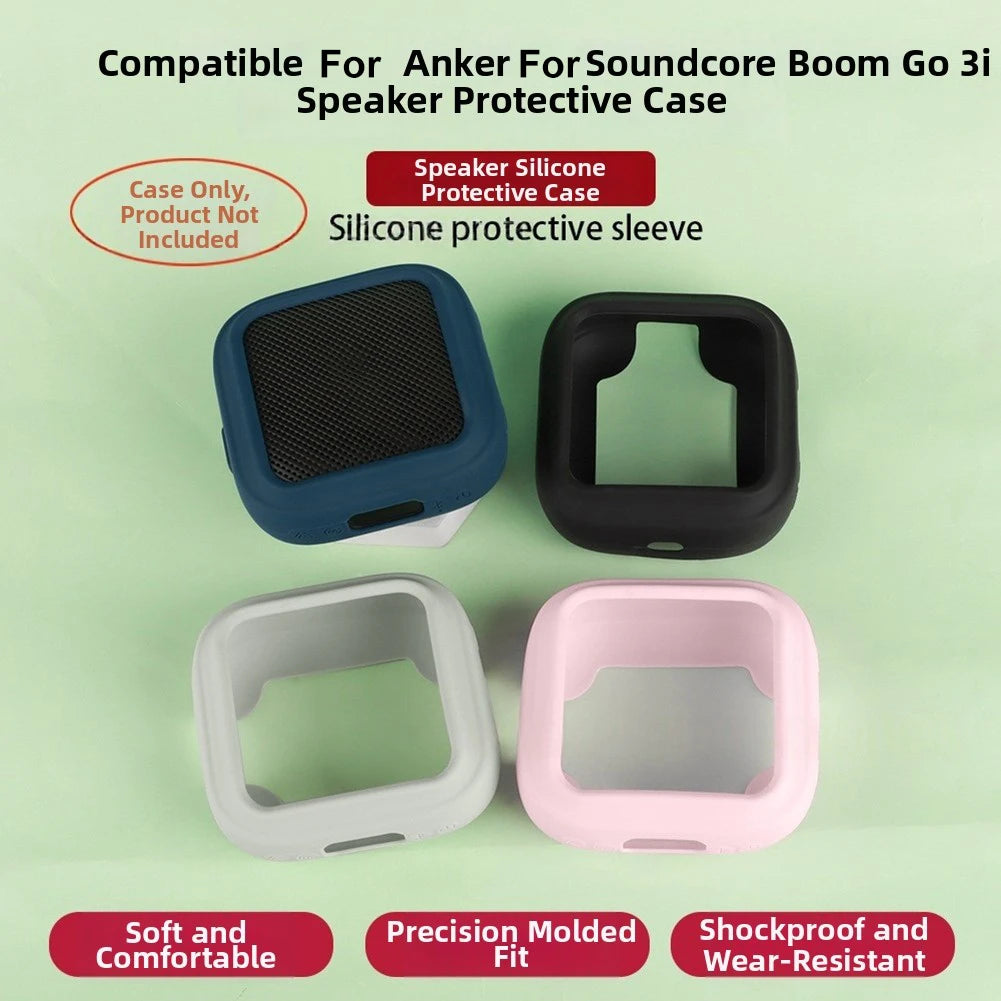 Balanced Silicone Case for Anker For Soundcore Boom GO 3i Speaker Combining Lightweight Construction and Physical Shielding Oasis Select