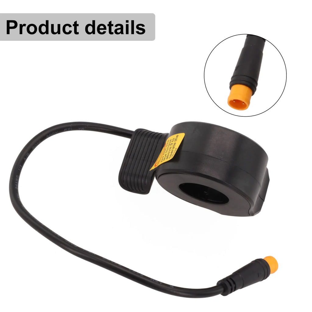 130X Thumb Throttle for Electric Scooter with For M8 Waterproof Connector Plastic Design for Enhanced Performance Oasis Select