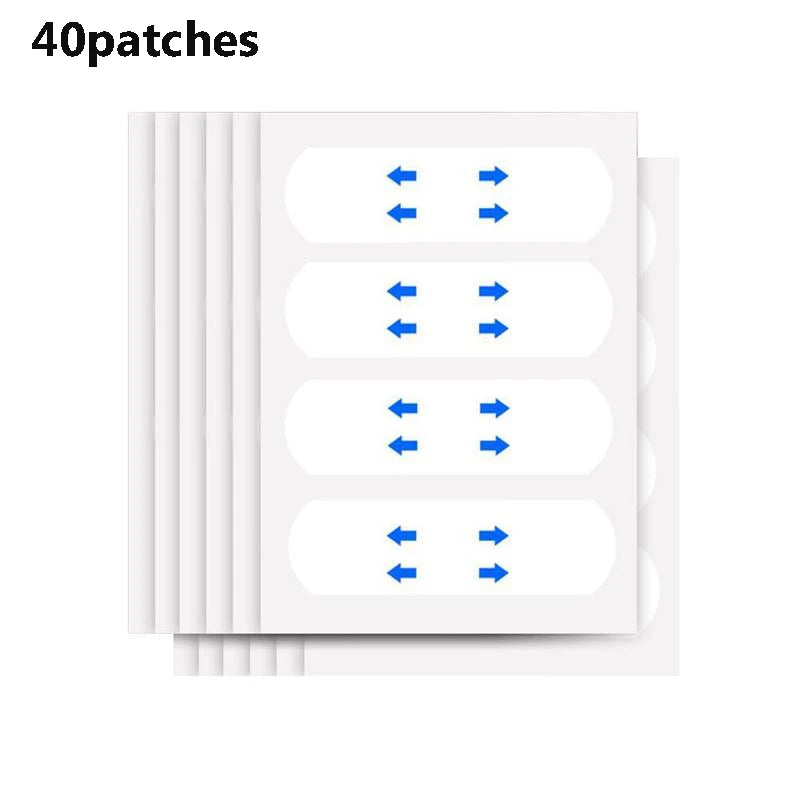 40 Patches Lifting Face Stickers Waterproof V Face Makeup Adhesive Transparent Face Patches Invisible Face Lift Tape Skin Care Oasis Select 40 patches-b