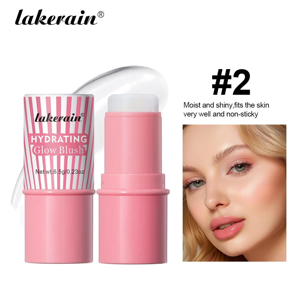 Cooling Water Jelly Blush Face Aqua Glow Pink Vital Girl Moisturizing Blush Natural Long Lasting Blush Stick Makeup For Women Oasis Select 02