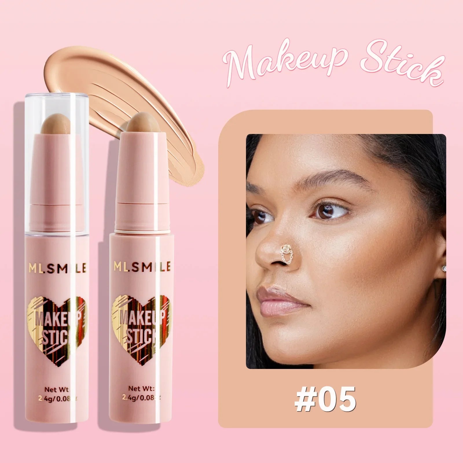 8-Color Pearl Highlighter & Contour Stick – High Gloss Face Pen