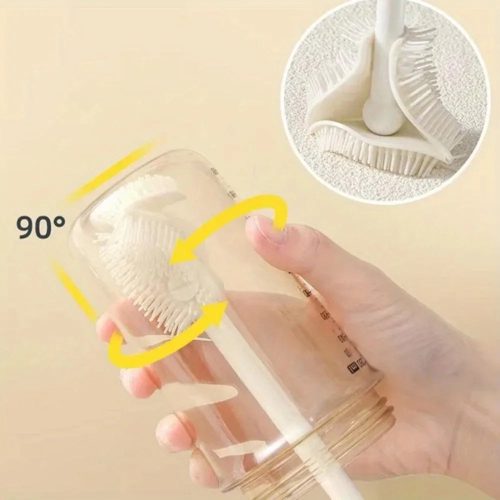 Long Handle Silicone Bottle Brush – Cup & Narrow Neck Cleaner