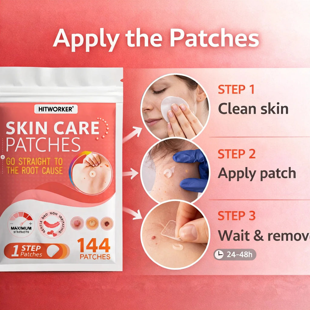 144 pieces of skin cleansing care patches, water-based gel with no irritation, suitable for all skin types. Hydrating acne patch Oasis Select