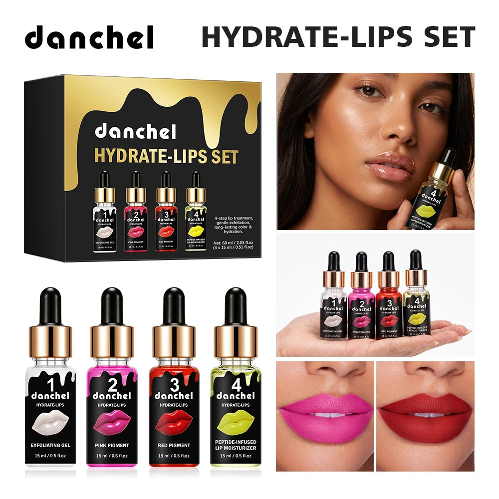 Semi Permanent BB Lip Gloss Korea Glow Lips Ampoule Serum Starter Set Tinted Pigment Long Lasting Hydrating Lip Makeup Oasis Select