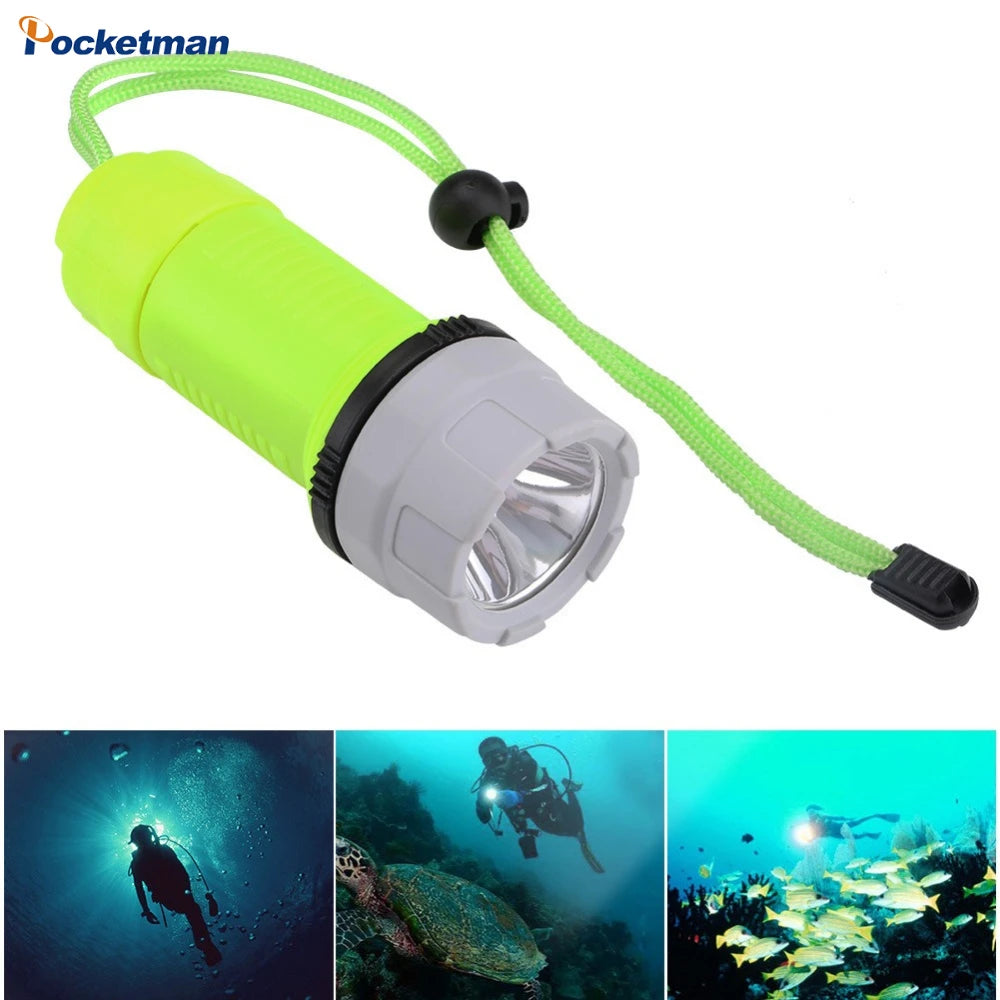 Diving Flashlight Super Bright LED Diving Light High Lumen Waterproof Underwater Torch for Scuba Diving Other Outdoor Activities Oasis Select