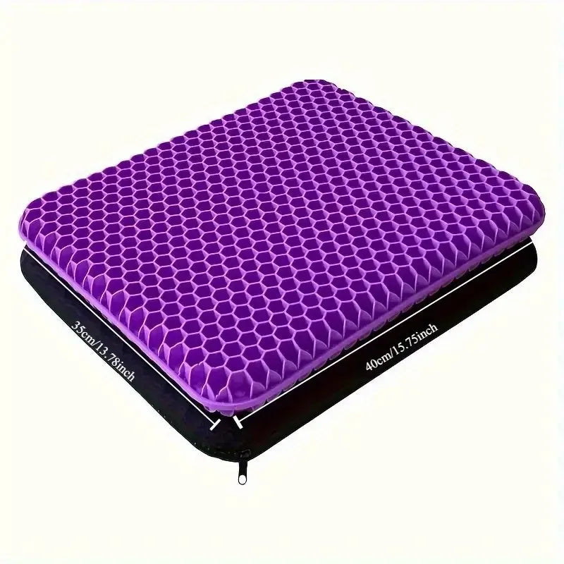 New honeycomb seat cushion, highly elastic, non-collapsible, breathable and cool, suitable for automobiles, offices outdoor use Oasis Select PURPLE