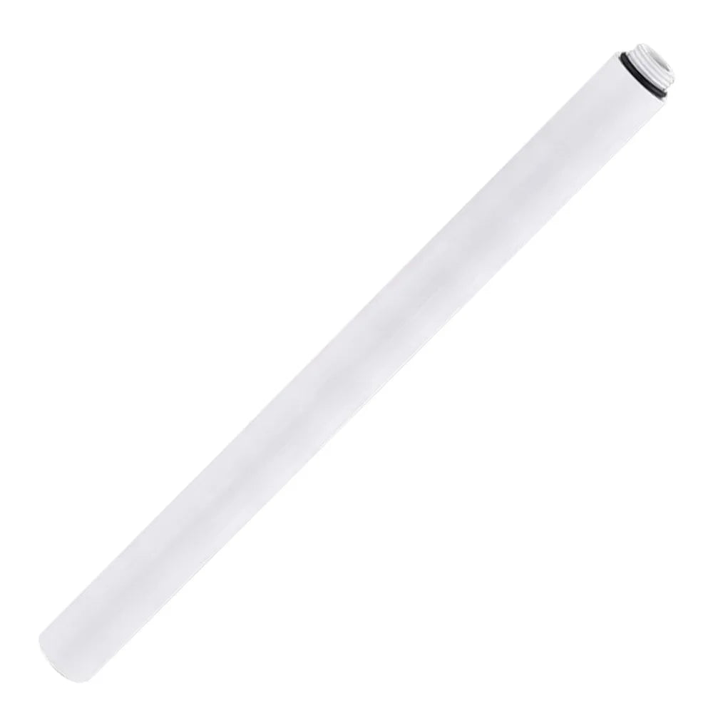 New Stainless Steel Shower Extension Rod Round 30cm Shower Bracket Extension Tube Oasis Select White