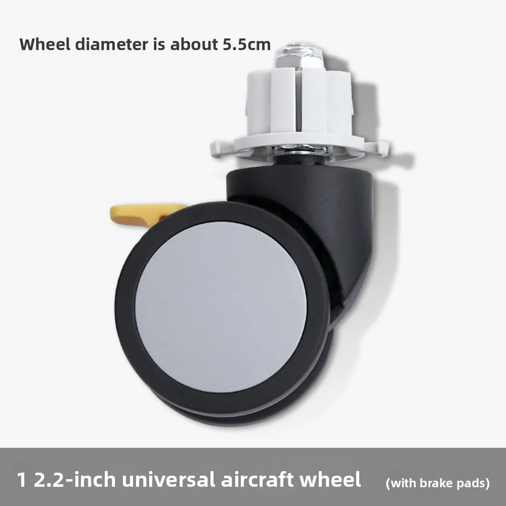 2inch Universal Mute Office Chair Wheel Caster Heavy Duty Swivel Castor Replace Furniture Wheels Roller Rubber Brake DIY Oasis Select