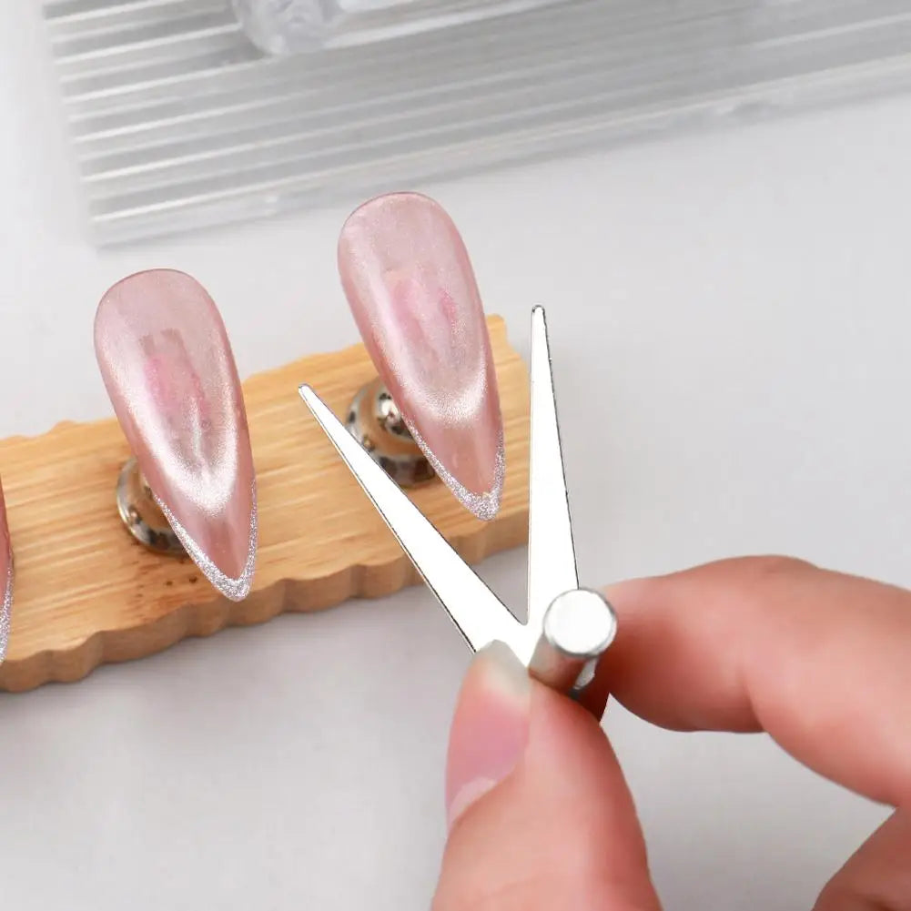 Cat Eye Nail Magnet for Nails,3PCS French Cat Eye Magnet Tool,Stainless Steel Cat Eye Nail Magnetic Rod for DIY & Nail Salon Oasis Select