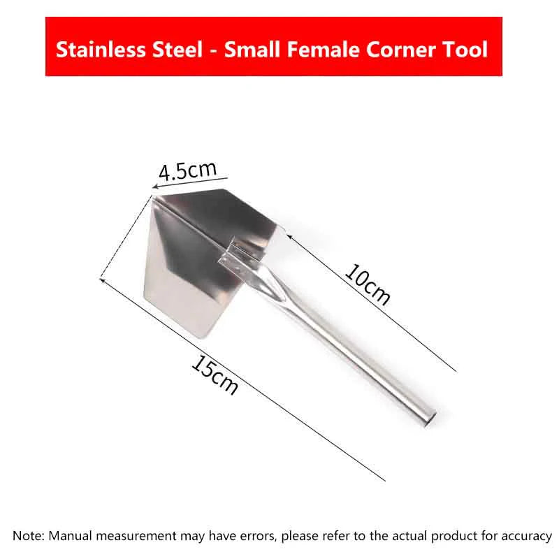 1/4Pcs Construction Tools Stainless Steel Putty Knife Drywall Scrapers Hand Tool Inside Outside Corner Scraping Puller Oasis Select Internal Corner S