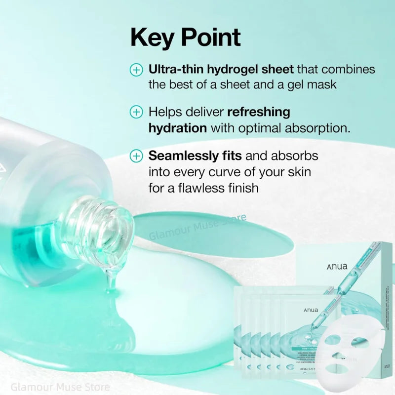 Anua PDRN Hyaluronic Acid Serum Mask – 10 Sheets | Daily Glow