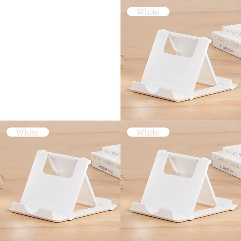 1/2/3/4pcs Table Phone Holder Folding Bracket Adjustable Desktop Stand Universal Phone Tablet Stand For IPad IPhone Samsung Oasis Select 3pcs White