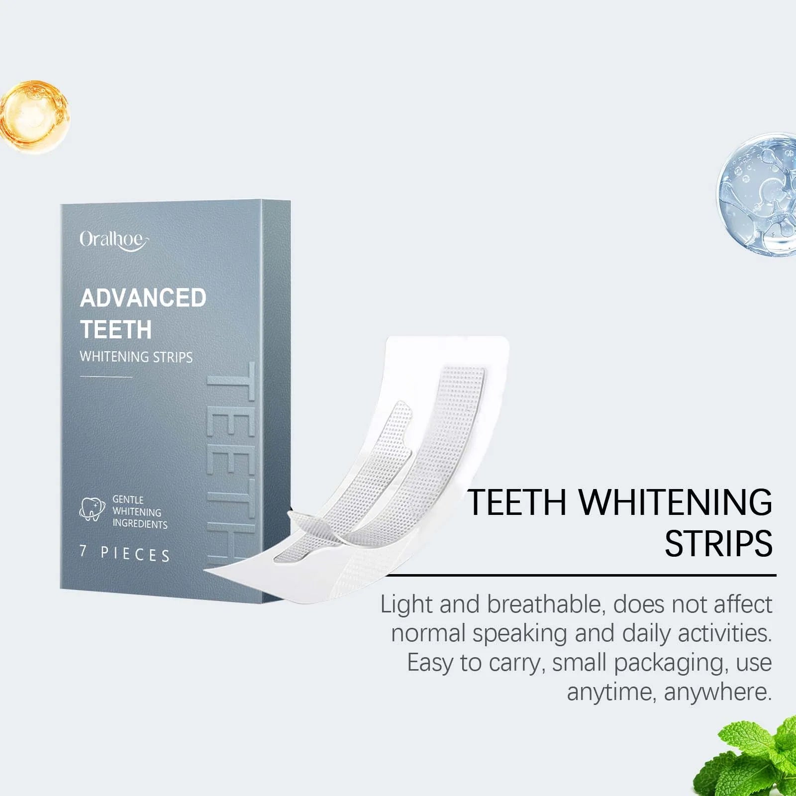 Teeth Whitening Strips - Gentle Oral Care For Shining Teeth, Enamel Protection & Long-Lasting Fresh Breath Maintenance Oasis Select