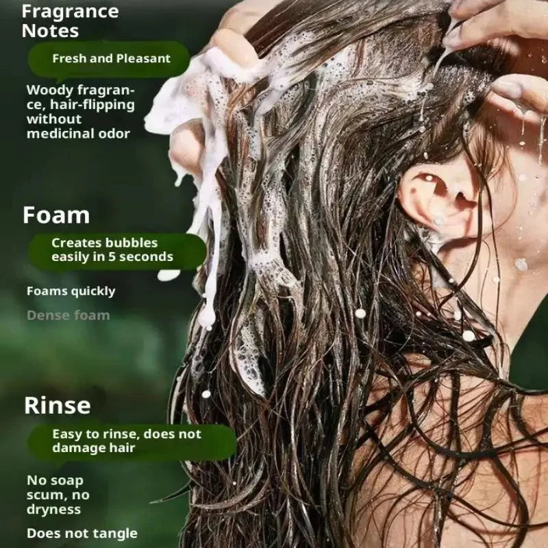 Usman Grass & Platycladus Herbal Shampoo Bar | Strengthen Hair Herbal Shampoo Bar Oasis Select