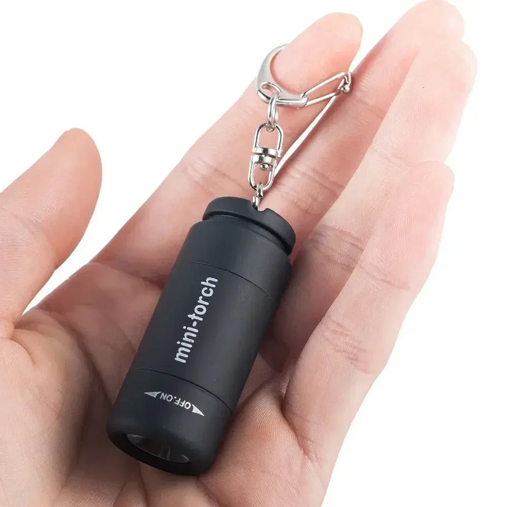 POCKETMAN Mini LED Keychain Flashlight | USB Rechargeable Torch