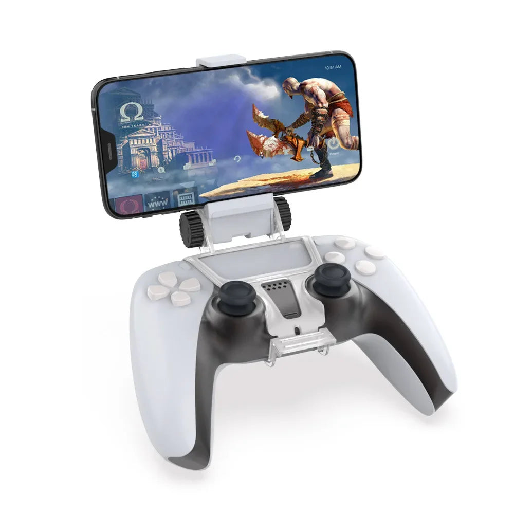 PS5 DualSense Phone Clip Mount | 180° Angle Adjustment Holder