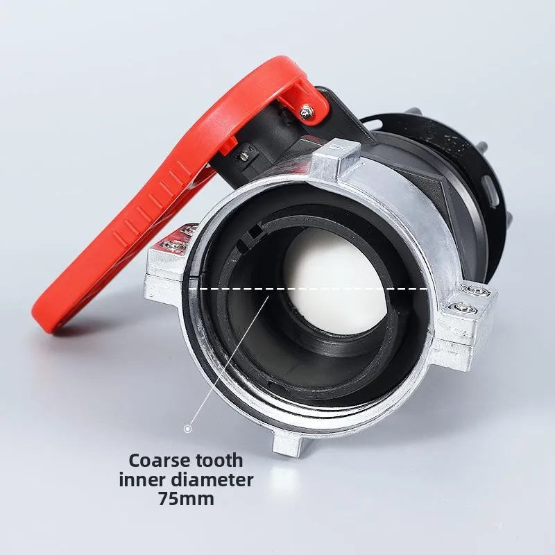 DN50 Ball Valve 1000L IBC Ton Bucket Plastic Aluminum Alloy Integrated Valve Fitting Butterfly Valve Set Bucket Switch Port Oasis Select