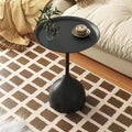 Nordic Style Coffee Table Moving Side Table Sofa End Table Luxurious Elegant Small Round Table For Home Simple Nightstand Oasis Select Black