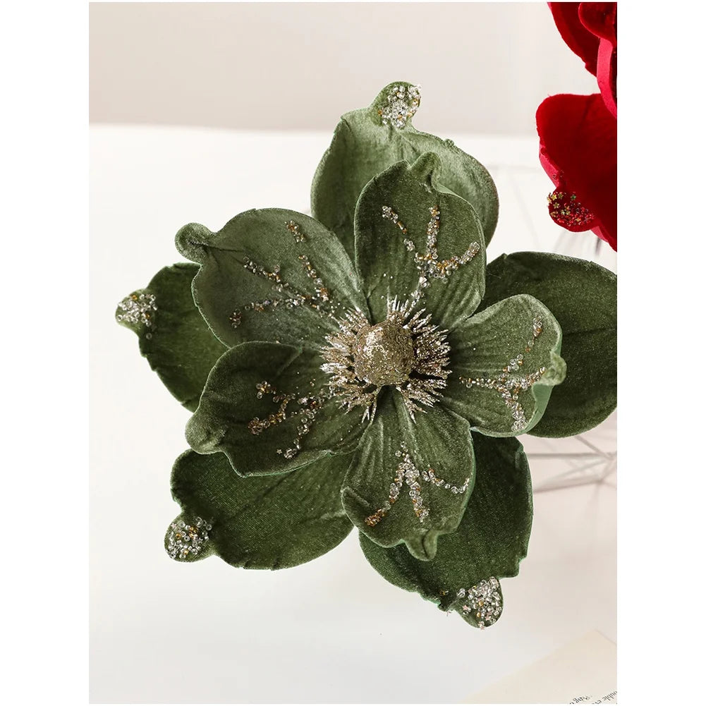 Holiday Home Decor Christmas Artificial Flower Elegant Touch Festive Ambiance Lifelike Design Artificial Flower Oasis Select