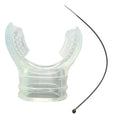 Silicone Soft Scuba Diving Snorkel Mouthpiece Bite Regulator Non-toxic Diving Equipment Oasis Select Clear