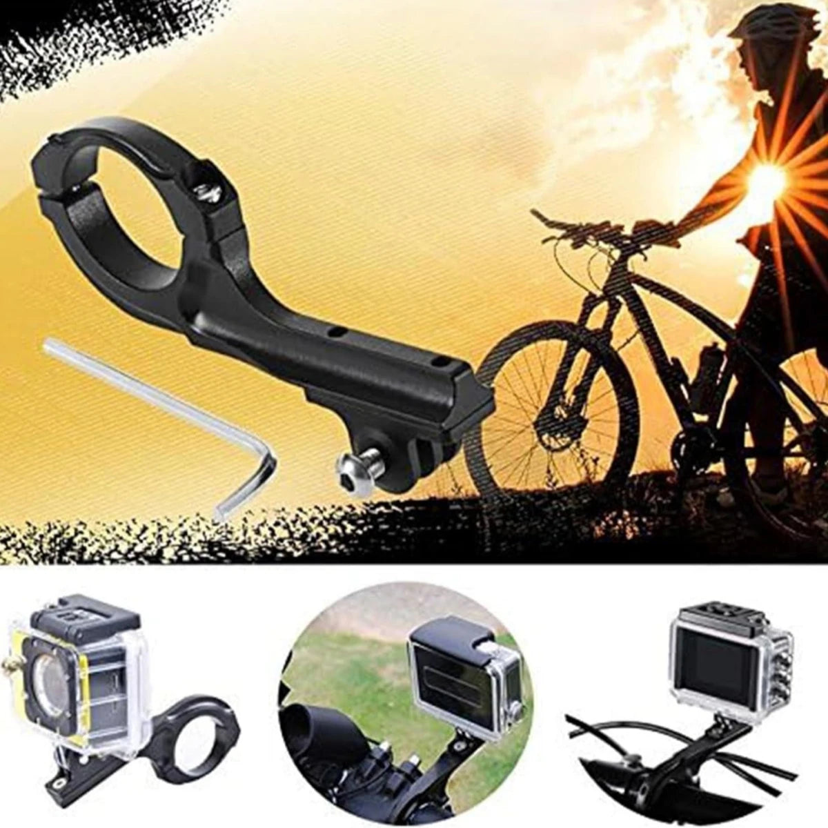 Aluminum Handlebar Mount for GoPro, Insta360 & DJI Cameras