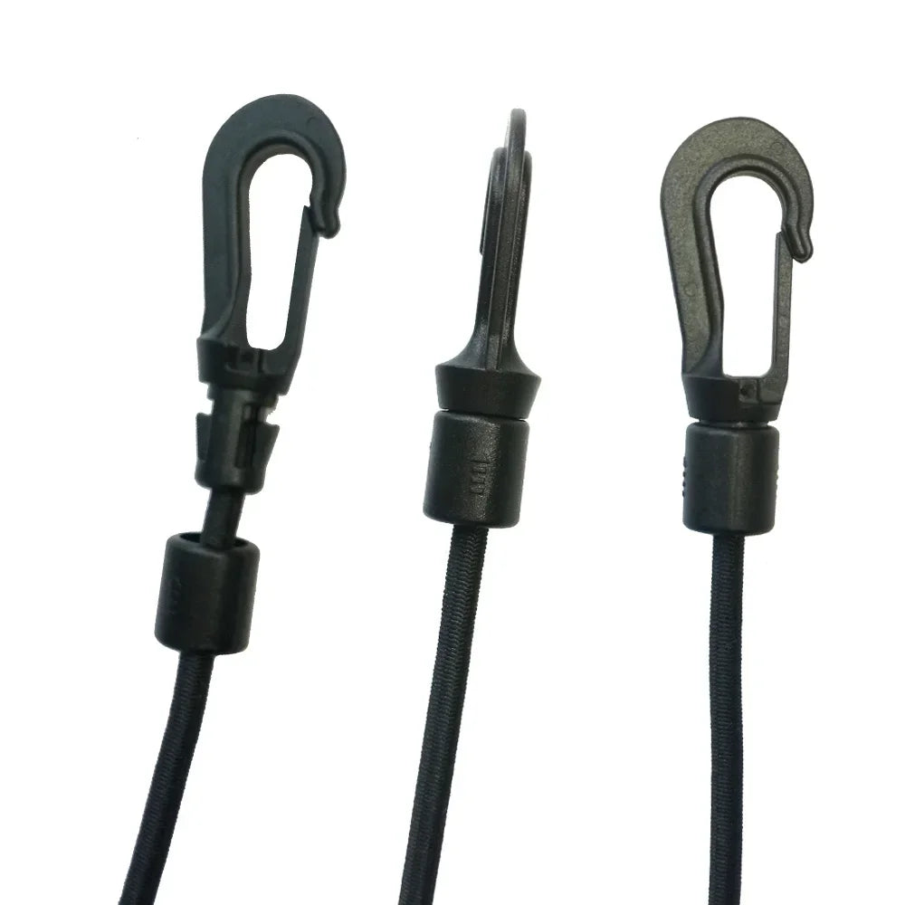 5MM 8MM 10PC 20PCS Bungee Shock cord Quick Connect hooks hanging Ends Clip for Kayak Canoe Boat Dinghy Rib DIY Elastic Cord rope Oasis Select