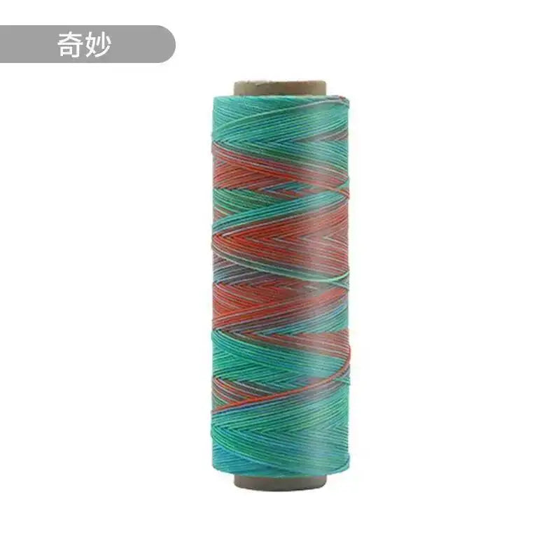 Round Waxed Cord Polyester Coated Sewing Thread DIY Handmade Leather Stitching Rope Bracelets Jewelry Braided Ткань из воска Oasis Select