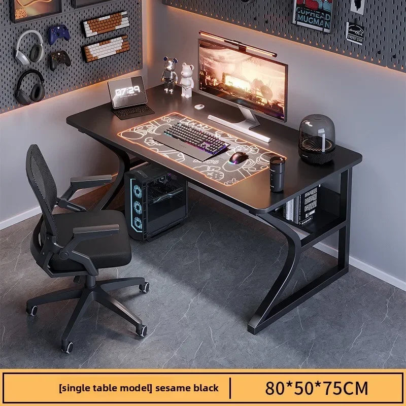 Multi-functional Household GoodsComputer Desk Desktop Simple E-sports Table And Chair Household Desk Student Writing Desk Oasis Select Black A