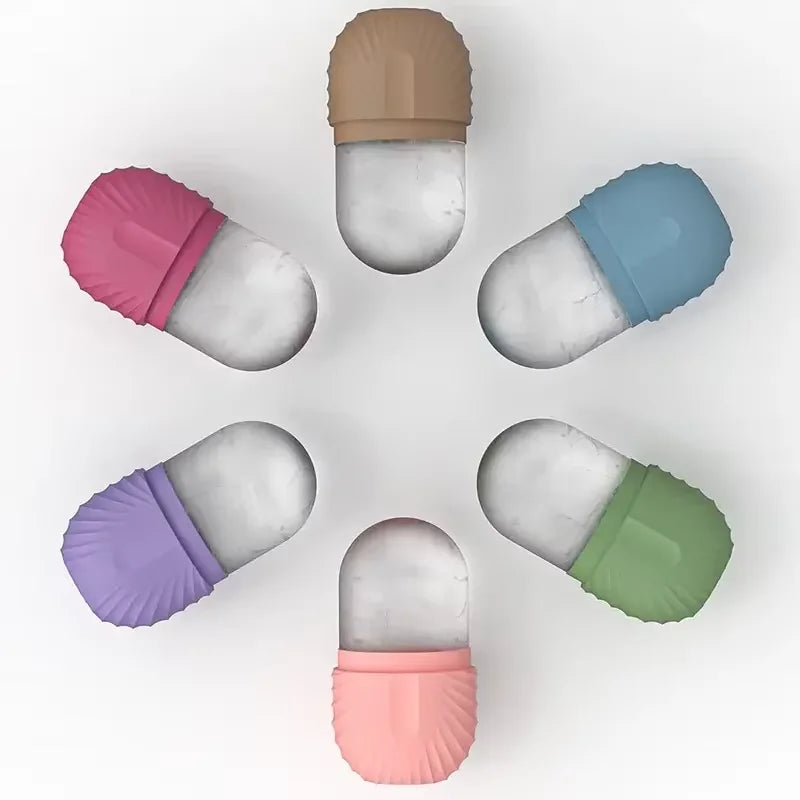 Silicone Ice Ball Face Roller – Cooling Pore & Puffiness Massager Ice Facial Roller Oasis Select