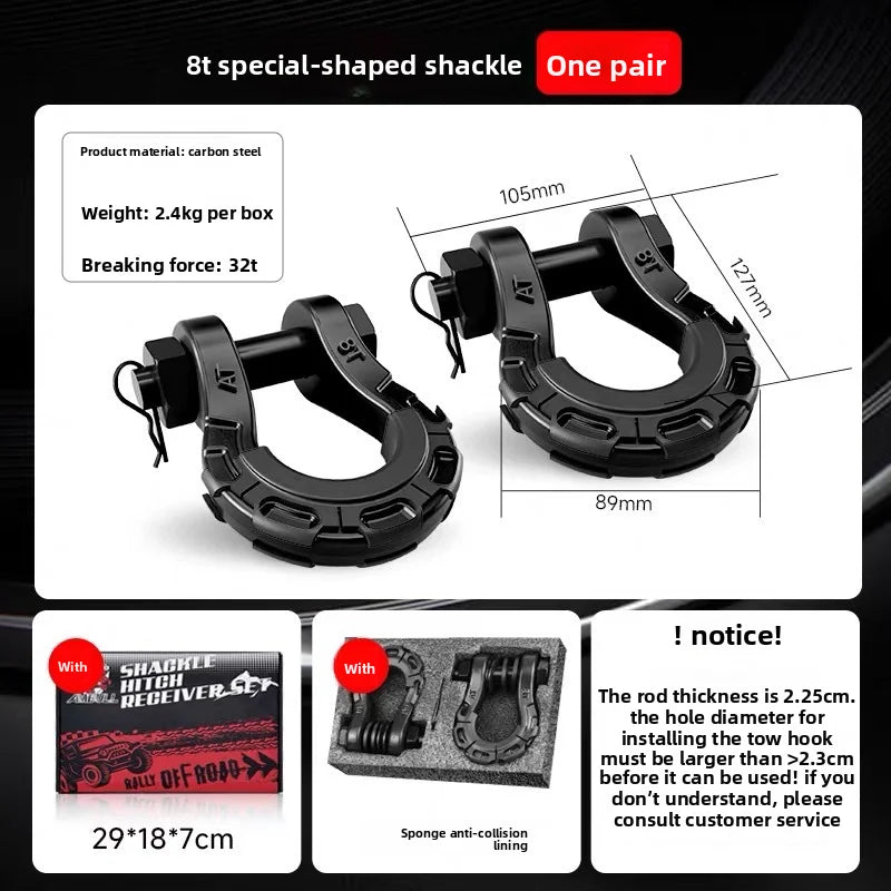 Tow hitch tank unloading off-road vehicle rescue bow-shaped front bumper U-shaped hook Great Wall Cannon U-shaped horseshoe tank Oasis Select Style1