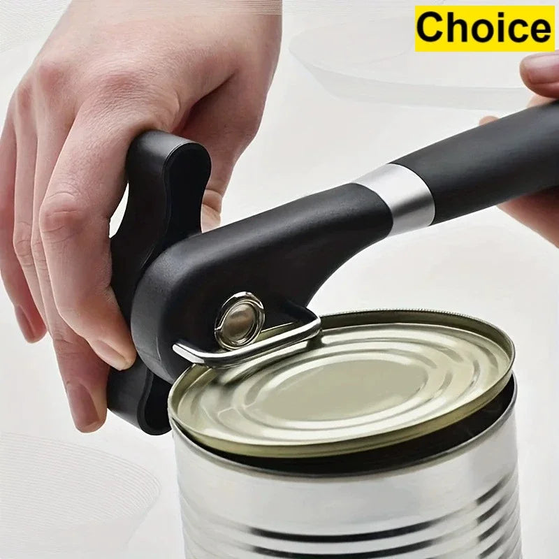 Safe Cut Smooth Edge Can Opener – Stainless Steel Handheld Can Opener Oasis Select