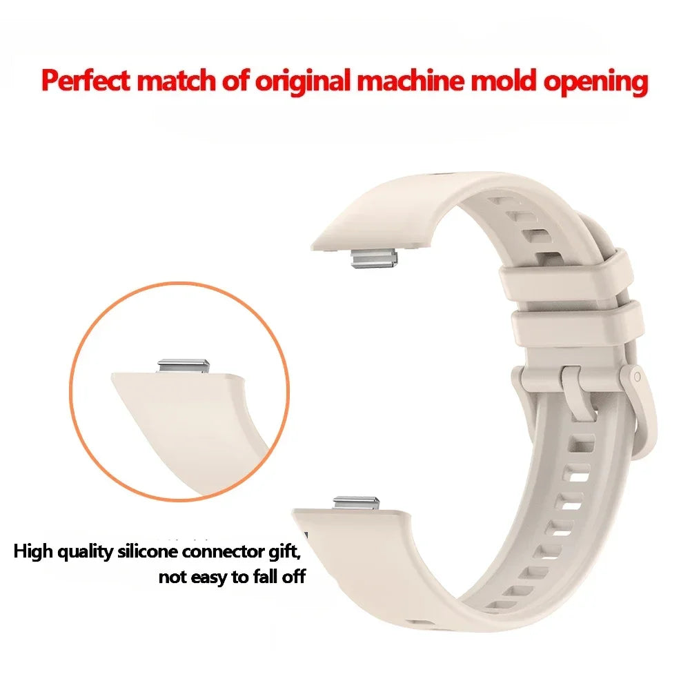 Silicone Strap for Huawei Watch Fit 4 / Fit 3 Colorful Buckle Smartwatch Band Oasis Select