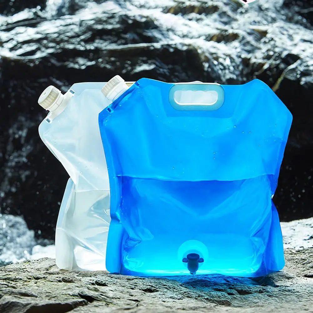 5/10L Portable Camping Water Bag Foldable Drinking Water Bucket Large Capacity Water Container For Outdoor Travel Lightweight Oasis Select