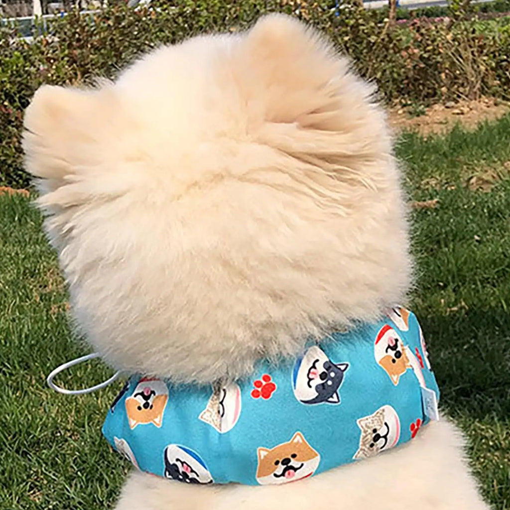 Pet Cooling Bandana Cooling Ice Scarf Breathable Towel Heatstroke Dogs Cats Ice Collar Cat Adjustable Collar Bib Pet Supplies Oasis Select