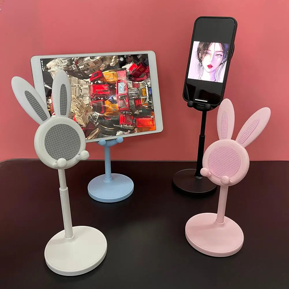 Cute Bunny Phone Stand | Adjustable Desktop Tablet Holder