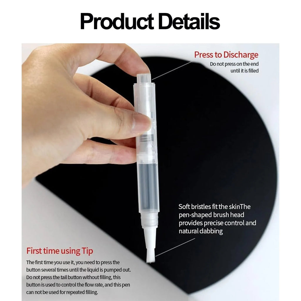 1pc Fillable -up Paint Pen Brush, Transparent Plastic Touch-Up Paint Pen, Refillable Paint Brush Pen, Furniture Repairs Tool Oasis Select