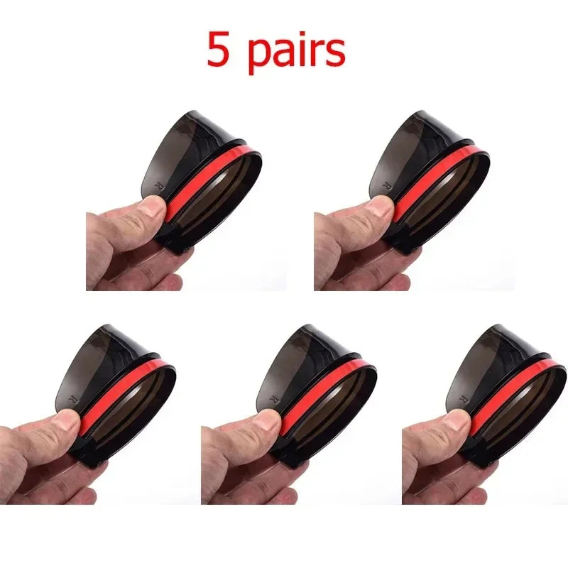1/5pair Car Rearview Mirror Rain Shield Rain Eyebrow Rain Cover Universal Carbon Fiber Rear View Side Mirror Rain Eyebrow Shield Oasis Select 5pairs Black transpa
