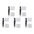 WISH 5Pcs Pen Screwdriver Set Aluminum Alloy Pen Type Hand Screw Screwdriver Oasis Select Black